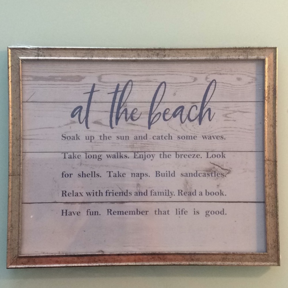At the Beach Framed Poster